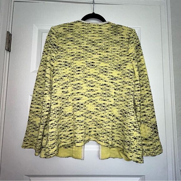 MING WANG Hook Closure Texture Long Sleeve Cardigan - Picture 6 of 7